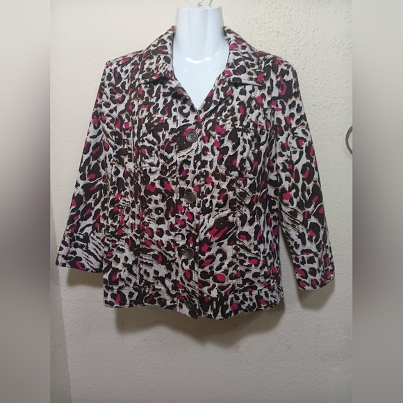 Charter Club Tops - Charter Club Leopard Print Button-Down Shirt